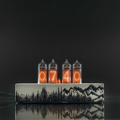 Hand-painted Nixie Clocks