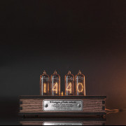 Nixie Tube Clock with Replaceable IN-14 Nixie Tubes, Motion Sensor, One Spare Nixie Tube Included, Visual Effects