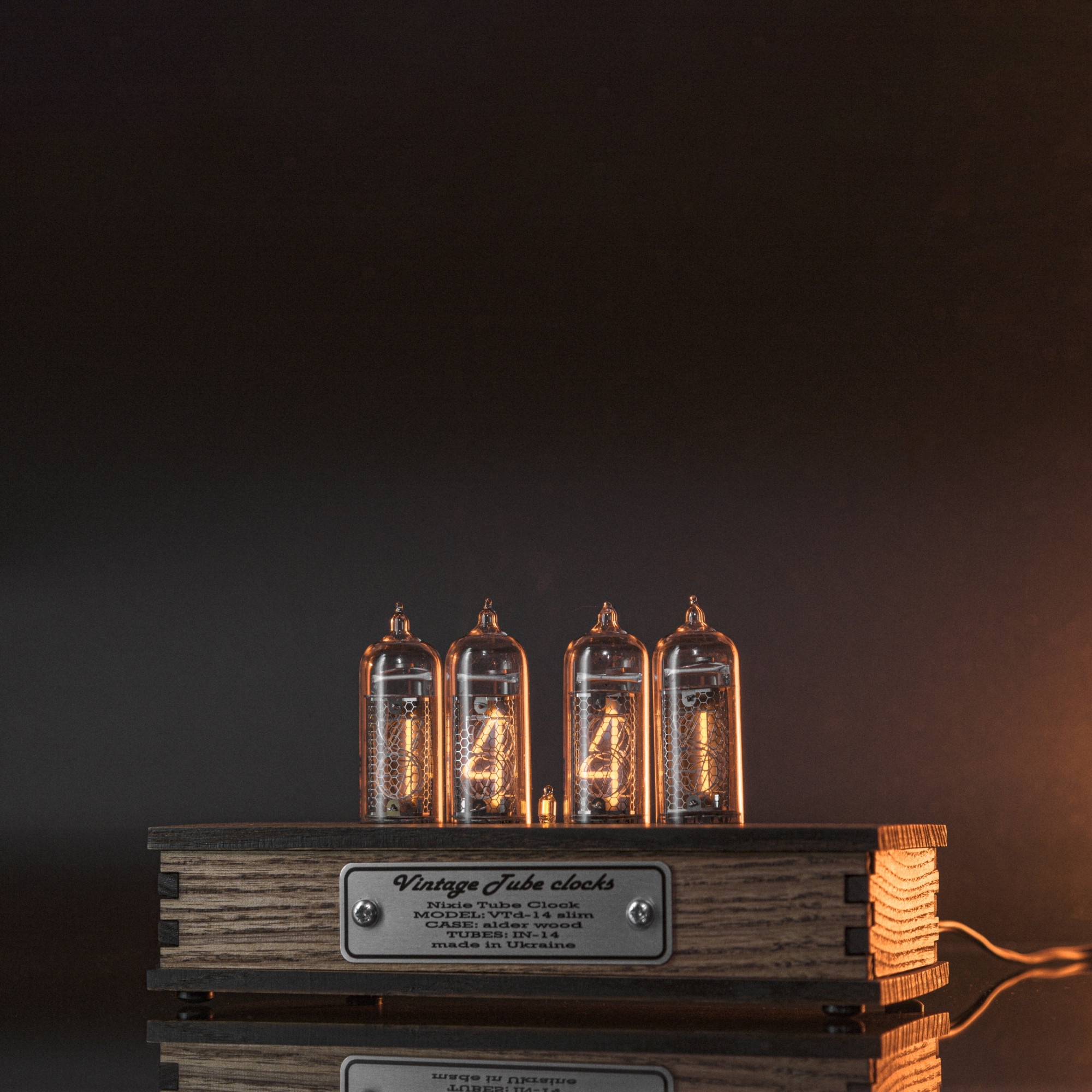 Nixie Soft Nixie Tube Clock with Replaceable IN-14 Nixie Tubes, Motion Sensor, One ...