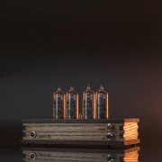 Nixie Tube Clock with Replaceable IN-14 Nixie Tubes, Motion Sensor, One Spare Nixie Tube Included, Visual Effects